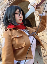 NO.123 雨波_HaneAme - Attack on Mikasa 米卡沙(17)